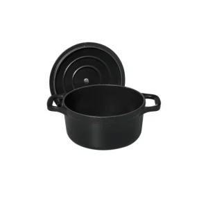 site officiel Mini Cocotte En Fonte Ronde 12 Cm Noir Mat Chasseur 12