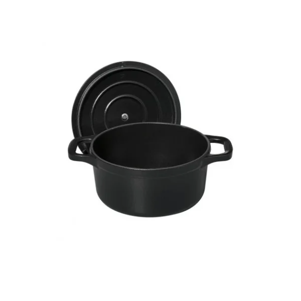 site officiel Mini Cocotte En Fonte Ronde 12 Cm Noir Mat Chasseur 4