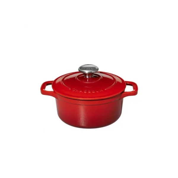 magasins pas chers Mini Cocotte En Fonte Ronde 12 Cm Rubis Chasseur 3