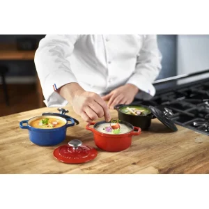 Mini Cocotte En Fonte Ronde 16 Cm Noir Mat Chasseur Vente 16