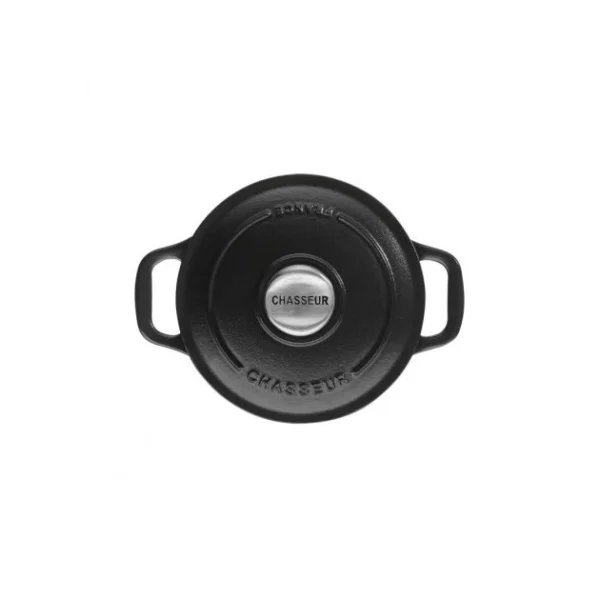 Mini Cocotte En Fonte Ronde 16 Cm Noir Mat Chasseur Vente 1