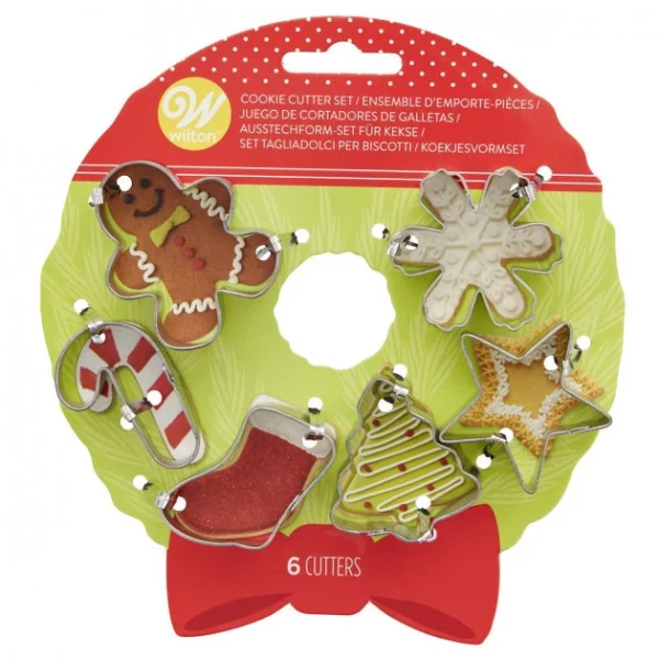 haute qualité Mini Emporte-Pièces De Noël 4 Cm (x6) Wilton 1