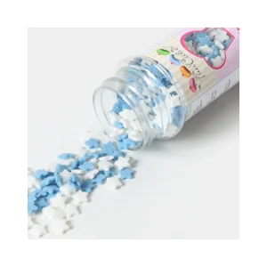 Mini Etoiles Bleues Et Blanches En Sucre 60 G Funcakes magasin pour 6