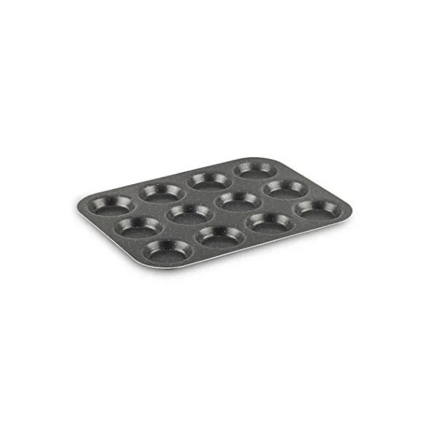 Distributeur Officiel Moule 12 Tartelettes Anti-adhésif 30 X 23 Cm Tefal Success 1