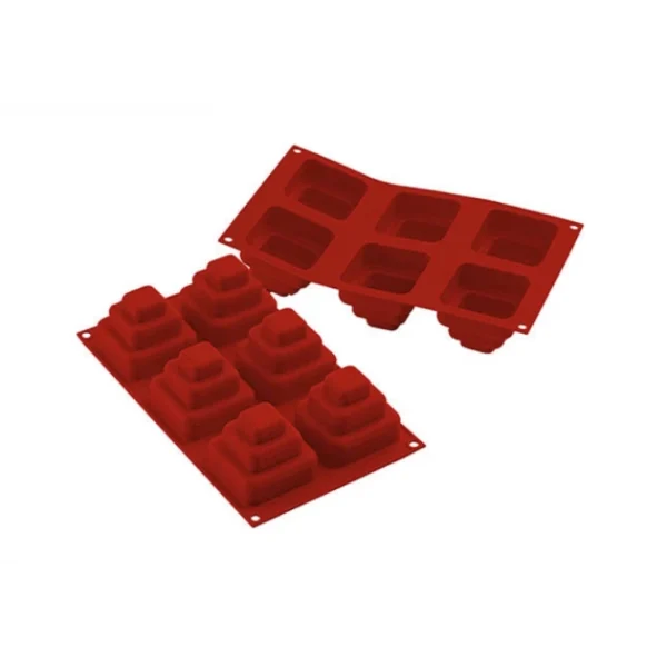 Promotio de vente MALLARD FERRIERE Moule 6 Pyramides à Étages En Silicone 1