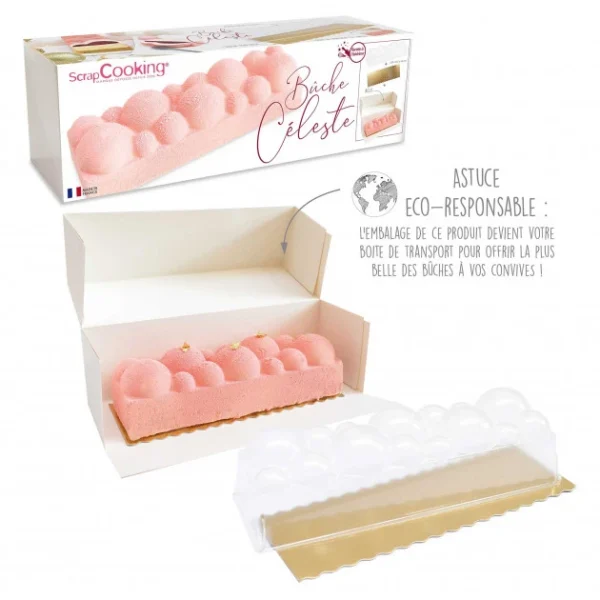 boutiqued en ligne Moule à Bûche Céleste Scrapcooking 3