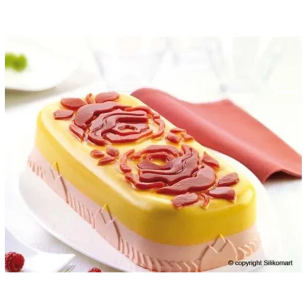 MALLARD FERRIERE Moule à Cake Silicone Avec Roses 300x145mm Satisfait ou Remboursé 3