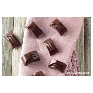 Moule à Chocolat 14 Rectangles Ondulés Easy Choc – Silicone Spécial Chocolat soldes de Noël 10