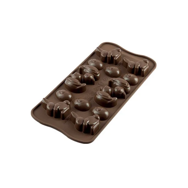 boutiqued pas cher Moule à Chocolat 14 Sujets De Pâques Easy Choc – Silicone Spécial Chocolat 1