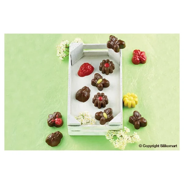 Moule à Chocolat 15 Sujets Spring Life Easy Choc – Silicone Spécial Chocolat boutique en ligne france 3