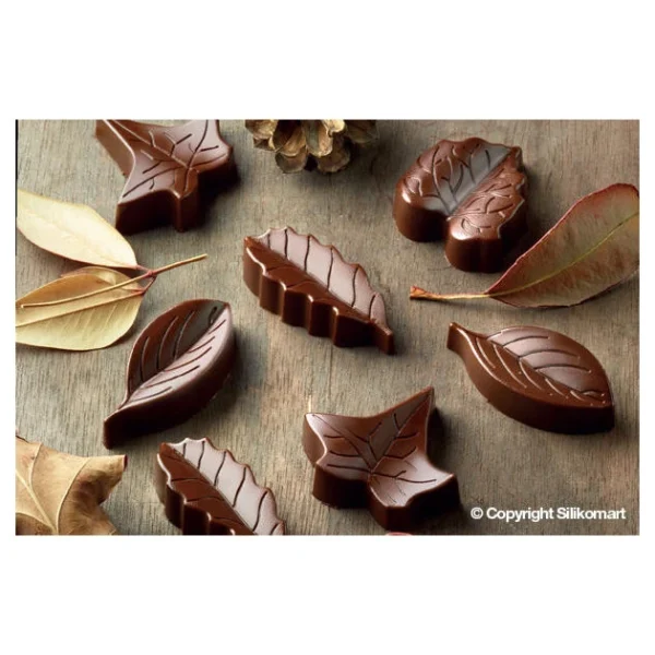 meilleure qualité Moule à Chocolat 8 Feuilles Easy Choc – Silicone Spécial Chocolat 3