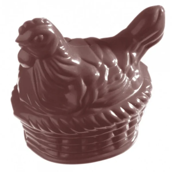 Moule à Chocolat Poule Et Panier (x4) Chocolate World Pas Cher soldes France 1