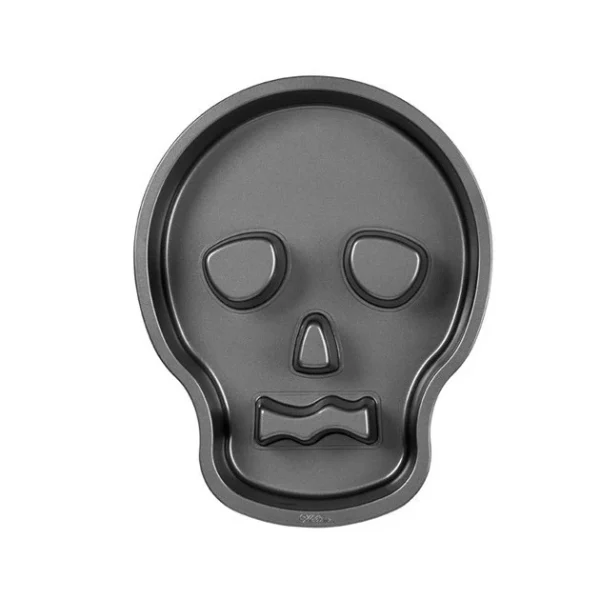 Retour Gratuit Moule à Gâteau Tête De Mort 24.3×30.2×4 Cm Wilton 1