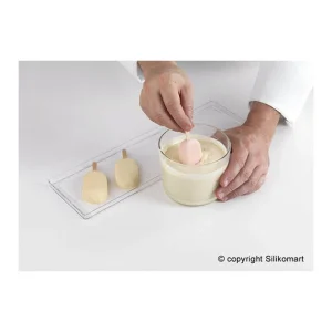 Prestation Et Rapide Moule à Glace Silicone 16 Mini Esquimaux Avec Bâtonnets SilikoMart 20