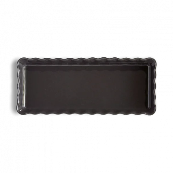 vente à bas prix Moule à Tarte Rectangulaire En Céramique 15 X 36 Cm Fusain Emile Henry 3