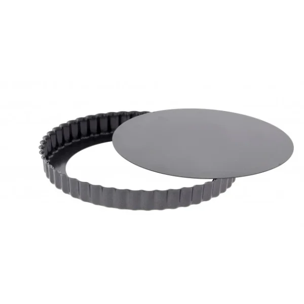 Moule Anti Adhésif Tarte Cannelée Fond Amovible Ø 23 Cm X H 2,8 Cm De Buyer Les achats en ligne 1