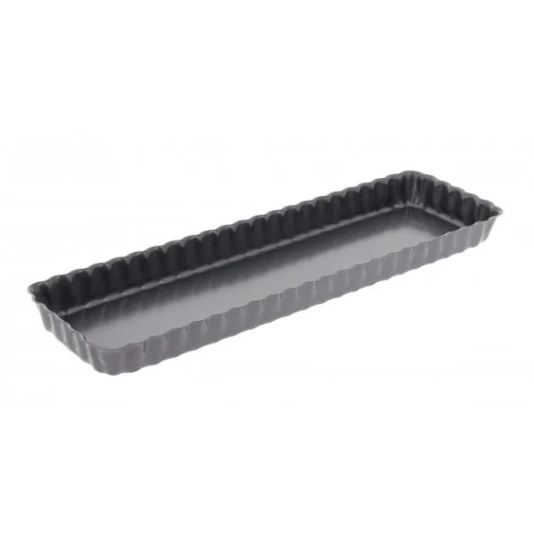 Moule Anti Adhésif Tarte Rectangle Fond Amovible 35,6 X 10,2 Cm X H 2,7 Cm De Buyer magasin 4