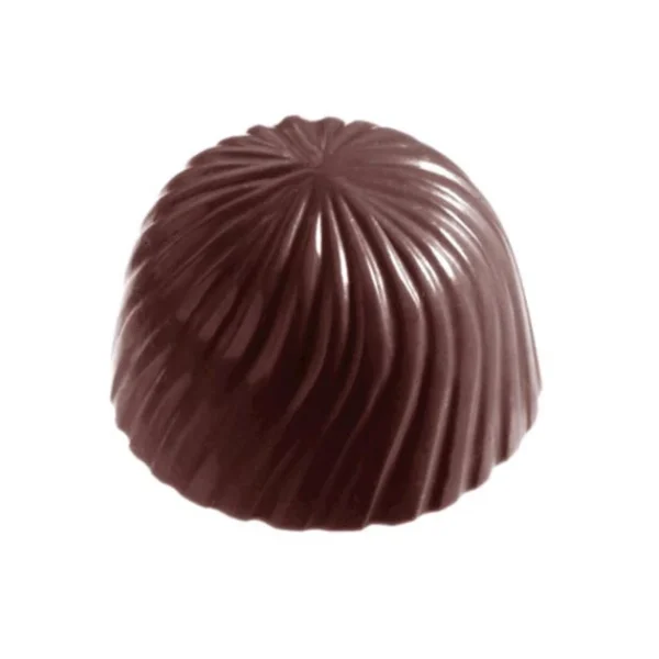 Moule Bonbon Chocolat Rond Strié (x32) Empreintes Chocolate World qualité supérieure 1