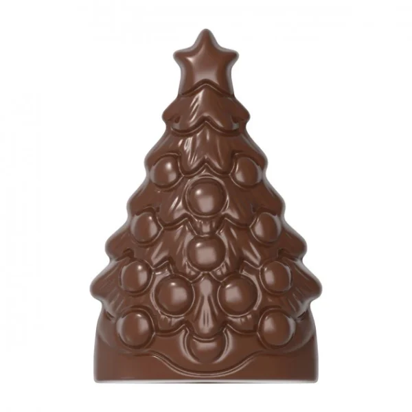 Moule Chocolat Arbre De Noël 9 X 5,9 Cm (x4) Chocolate World exclusivement disponibles 1