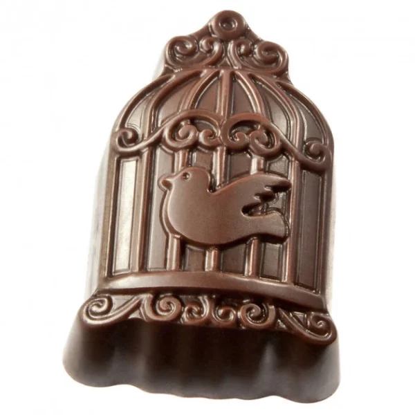 Moule Chocolat Cage à Oiseau 34,5 Mm (x21) Chocolate World vente luxe pas cher 1