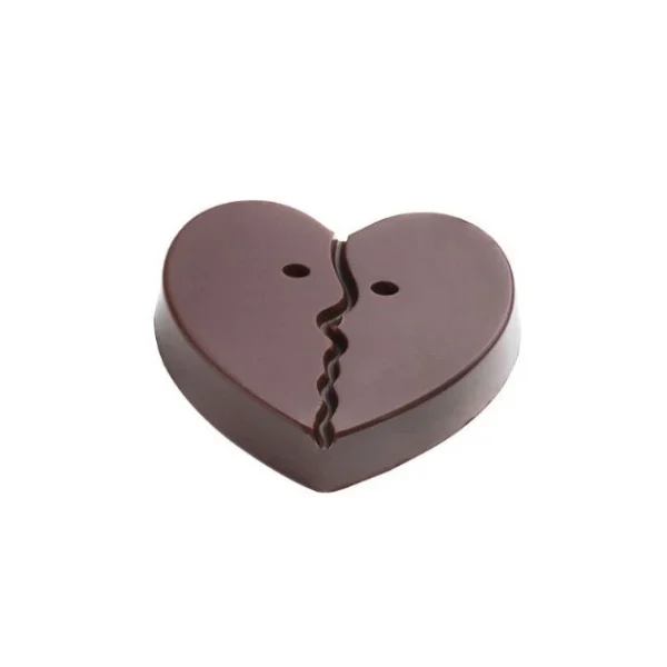 REMISE allant jusqu. Moule Chocolat Coeur Deux Visages 40×30 Mm (x18) Pop Chocolat 1