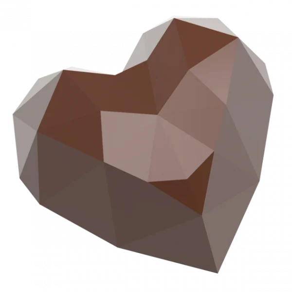 soldes pas cher Moule Chocolat Cœur Diamant 3,4 X 3,3 Cm (x21) Chocolat Form 1