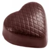 à prix réduits Moule Chocolat Coeur Strié (x32) Chocolate World 5