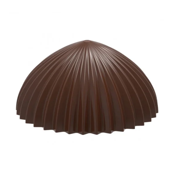 site pas cher Moule Chocolat Demi Sphère Plissée 30,5 Mm (x21) Chocolate World 1