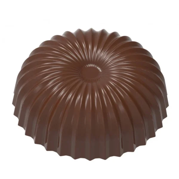 soldes Moule Chocolat Demi Sphère Plissée Evasée 30,5 Mm (x21) Chocolate World 1