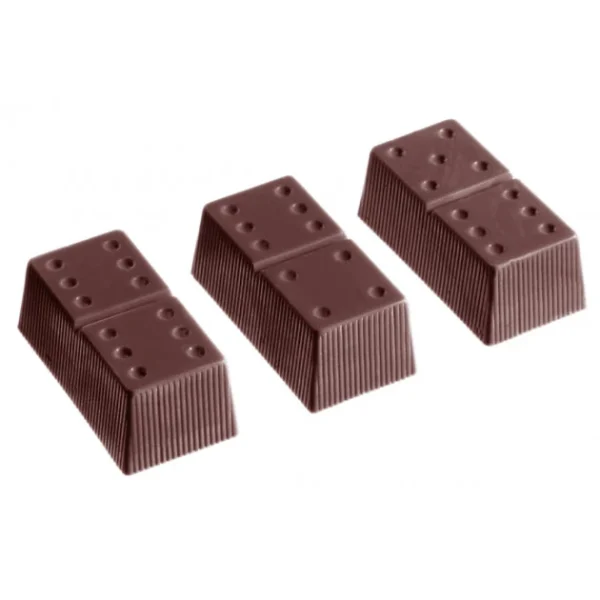 marque pas cher en ligne Moule Chocolat Domino 41 X 21 Mm (x24) Chocolate World 1