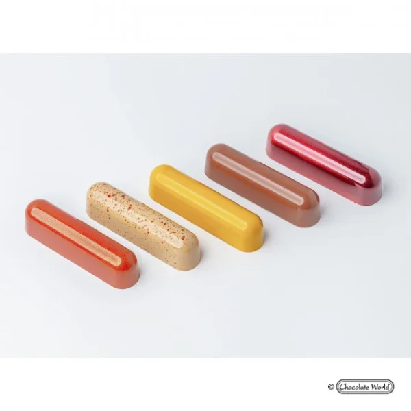 en solde Moule Chocolat Eclair Snack Bar 7,8 X 1,9 Cm (x12) Chocolate World 3