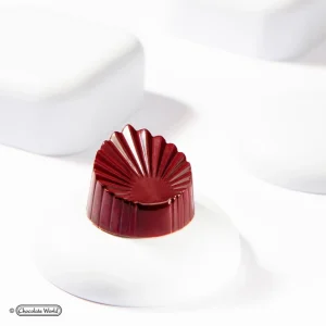 Moule Chocolat Feuille Plissée 33,5mm (x21) Chocolate World soldes de Noël 6