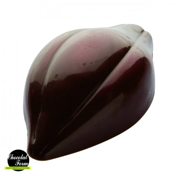 Moule Chocolat Fève Cacao 47,5 Mm (x24) Chocolat Form qualité supérieure 1