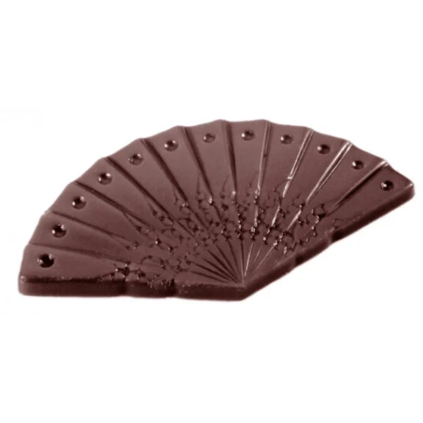 dernières Moule Chocolat Friture Éventail 63 X 35 Mm (x15) Chocolate World 1