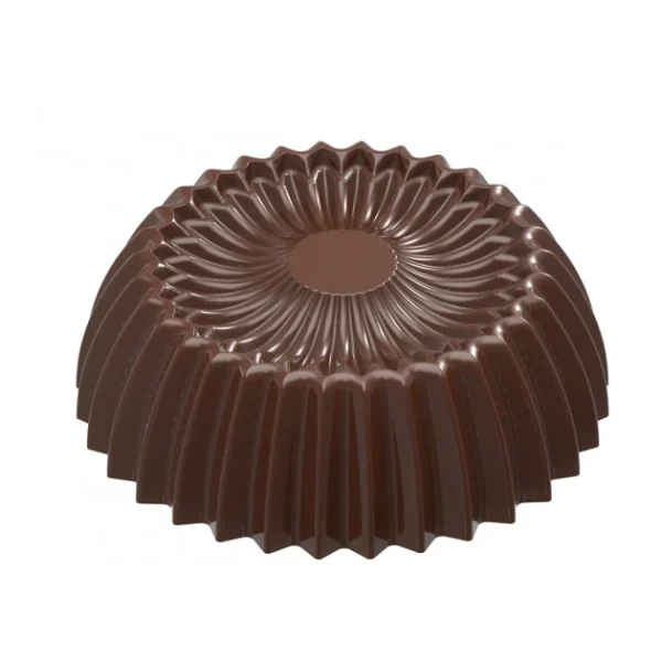 acheter en ligne Moule Chocolat Praline Plissée Evasée 30,5 Mm (x21) Chocolate World 1