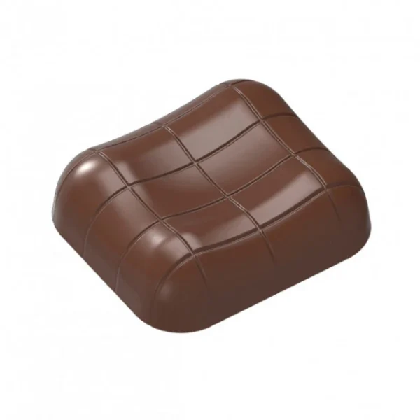 Moule Chocolat Rectangle Rayé 35×31 Mm (x21) Chocolat Form magasin en ligne france 1