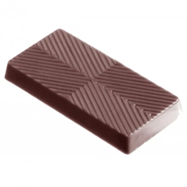 mode pas cher Moule Chocolat Rectangle Rayé (x24) Chocolate World 1