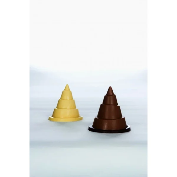 en france Moule Chocolat Sapin De Noël Alberelli Ø 7,5 X H 9 Cm (x6) Pavoni 1