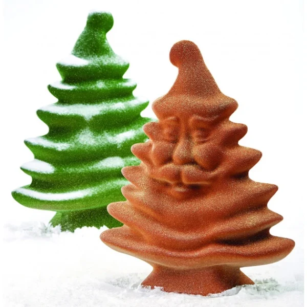 design à la mode Moule Chocolat Sapin De Noël Vivant 16 X 7,5 Cm X H 20 Cm (x2) Pavoni 1