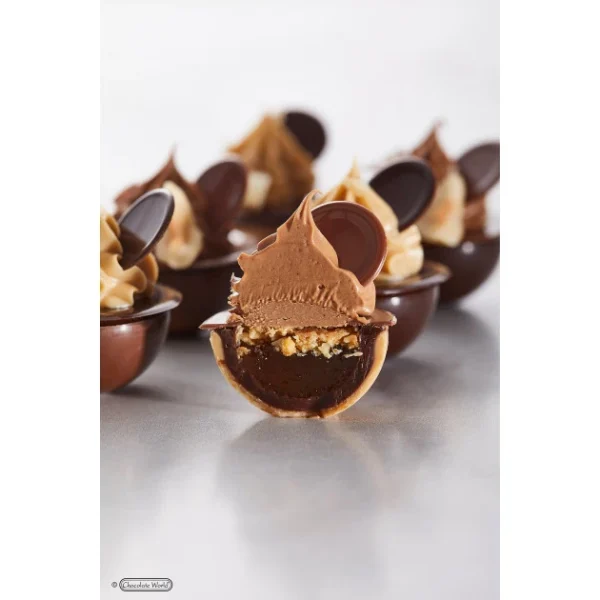 Moule Chocolat Sphère Aplatie 3 Cm (x24) Chocolate World achetez pas cher 4