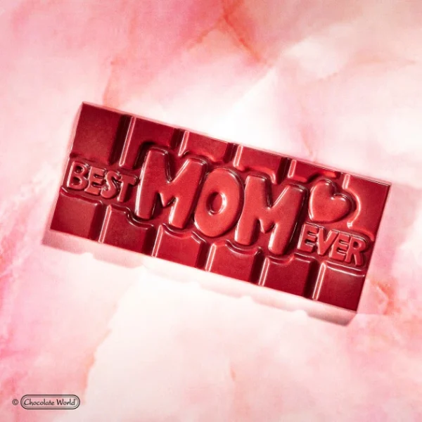 Moule Chocolat Tablette Best Mom Ever (x4) Chocolate World outlet soldes 3