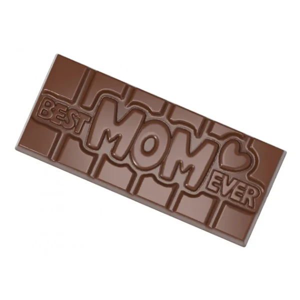 Moule Chocolat Tablette Best Mom Ever (x4) Chocolate World outlet soldes 4