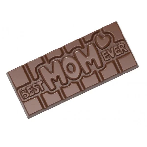 Moule Chocolat Tablette Best Mom Ever (x4) Chocolate World outlet soldes 1