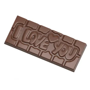 marque pas cher en ligne Moule Chocolat Tablette I Love You (x4) Chocolate World 7