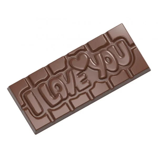 marque pas cher en ligne Moule Chocolat Tablette I Love You (x4) Chocolate World 1