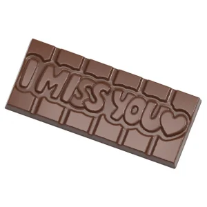 nouveau produit Moule Chocolat Tablette I Miss You (x4) Chocolate World 9