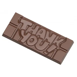 Moule Chocolat Tablette Thank You (x4) Chocolate World grand choix 9