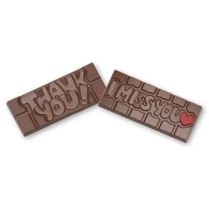 Moule Chocolat Tablette Thank You (x4) Chocolate World grand choix 11