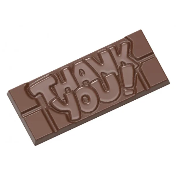 Moule Chocolat Tablette Thank You (x4) Chocolate World grand choix 1