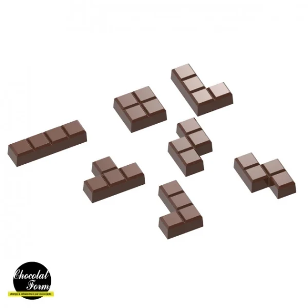 Moule Chocolat Tetromino (x14) Chocolat Form vente à bas prix 1